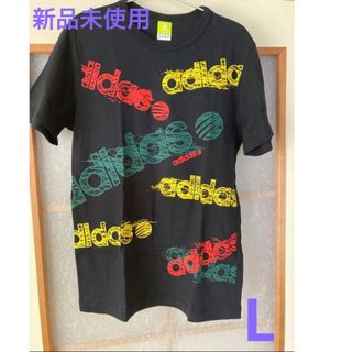 アディダス(adidas)の【新品未使用】美品　adidas 黒Tシャツ(Tシャツ/カットソー(半袖/袖なし))