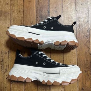 コンバース(CONVERSE)の24 コンバース トレック ウェーブ 100 ブラック 厚底(スニーカー)