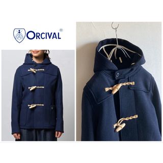 オーシバル(ORCIVAL)の定価3.7万円 ORCIVAL ショート ダッフルコート 0 ネイビー(ダッフルコート)