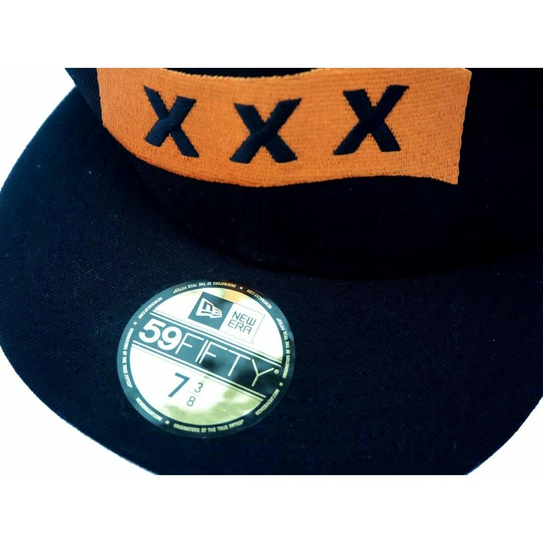 New Era ニューエラ 59FIFTY 読売ジャイアンツ × GOD SELECTION XXX トリプルコラボ キャップ size58.7/黒  ■■◎メンズ