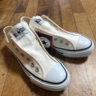 コンバース(CONVERSE)の新品24cm  コンバース スリッポン オフホワイト(スニーカー)