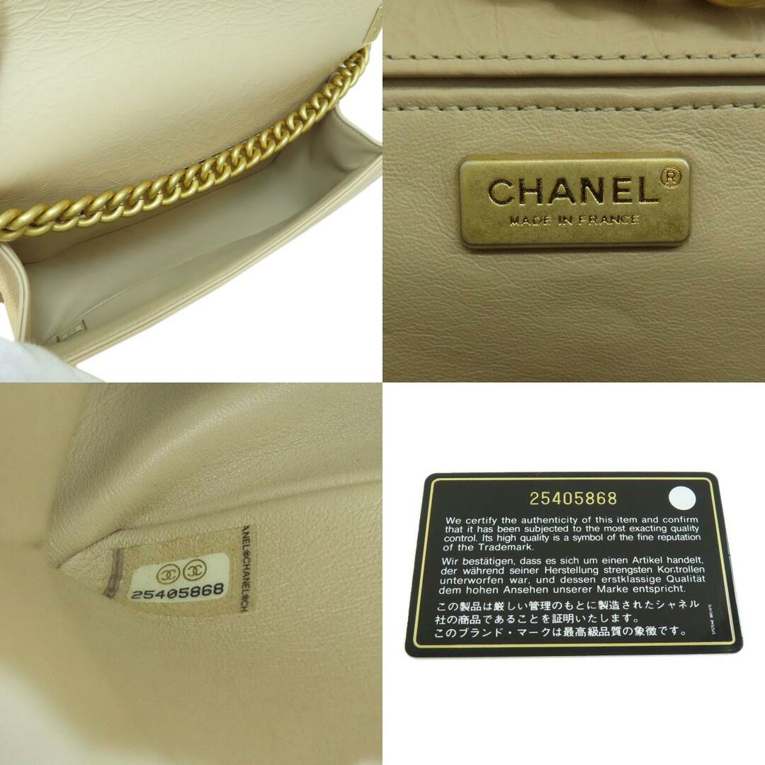 CHANEL(シャネル)のCHANEL ボーイシャネル ビジュー ゴールド金具 ショルダーバッグ カーフ レディース レディースのバッグ(ショルダーバッグ)の商品写真