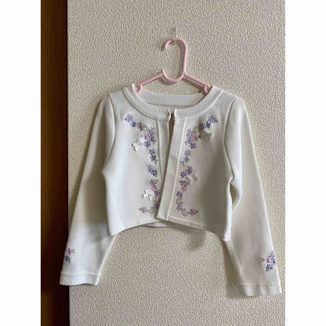 mezzo piano(メゾピアノ)のmezzo piano★ボレロ★ほぼ新品 キッズ/ベビー/マタニティのキッズ服女の子用(90cm~)(ドレス/フォーマル)の商品写真