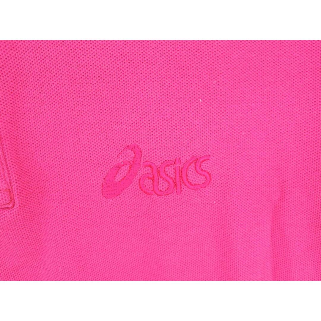 asics(アシックス)のASICS アシックス ロゴ 刺繍 半袖 ポロシャツ sizeS/ピンク ■◆ メンズ メンズのトップス(ポロシャツ)の商品写真