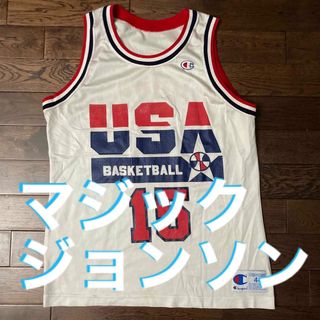 チャンピオン(Champion)の90's当時物アメリカチームUSAマジックジョンソンユニフォームNBAビンテージ(タンクトップ)