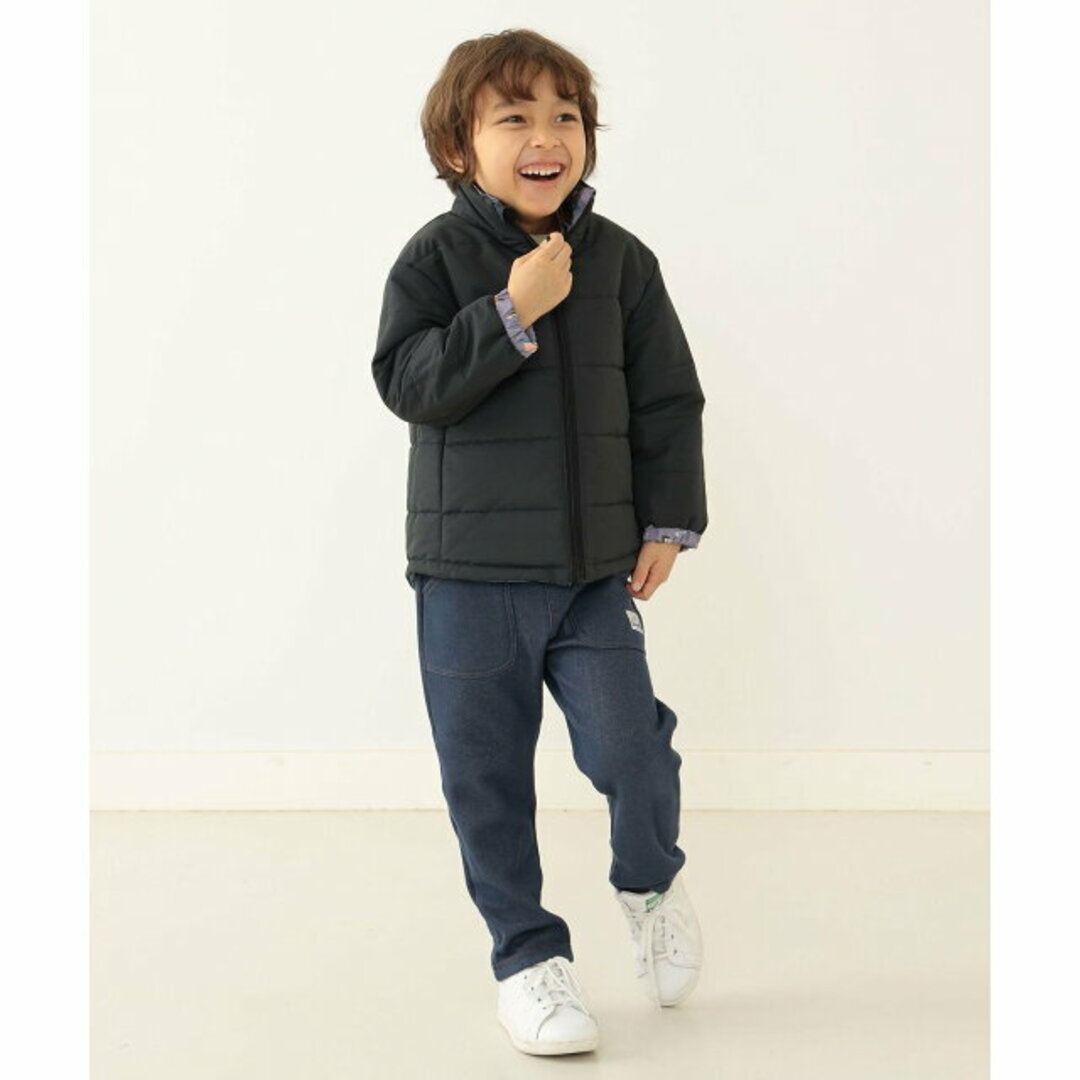 【PURPLE】BEAMS mini / リバーシブル プリント 中綿 ブルゾン(90~150cm) キッズ/ベビー/マタニティのキッズ服女の子用(90cm~)(ジャケット/上着)の商品写真