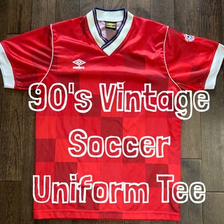 90'sアンブロUMBROビンテージサッカーユニフォームゲームシャツ