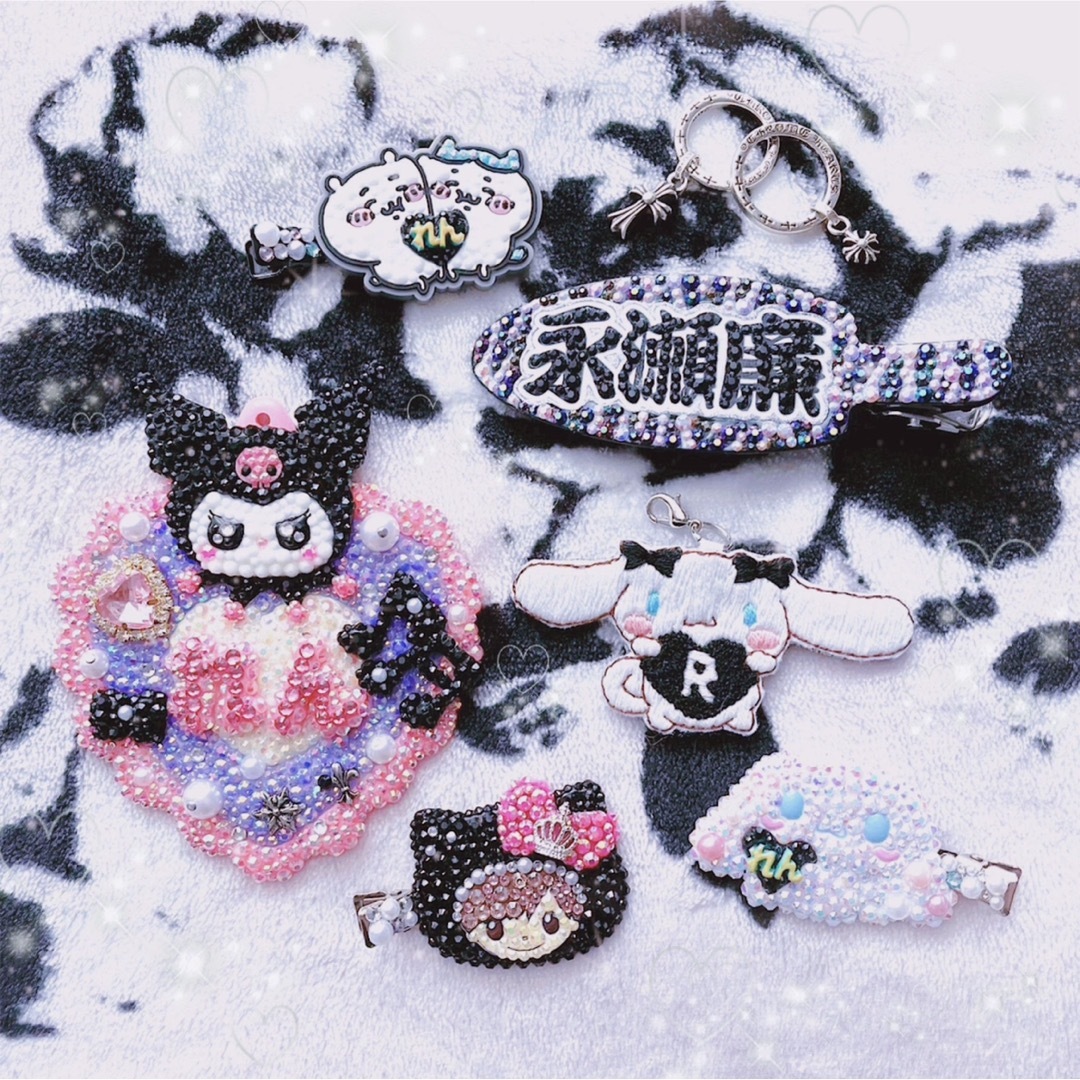 ♡キンスノ♡様確認用♡マイメロ♡クロミ♡前髪クリップ♡デコの通販