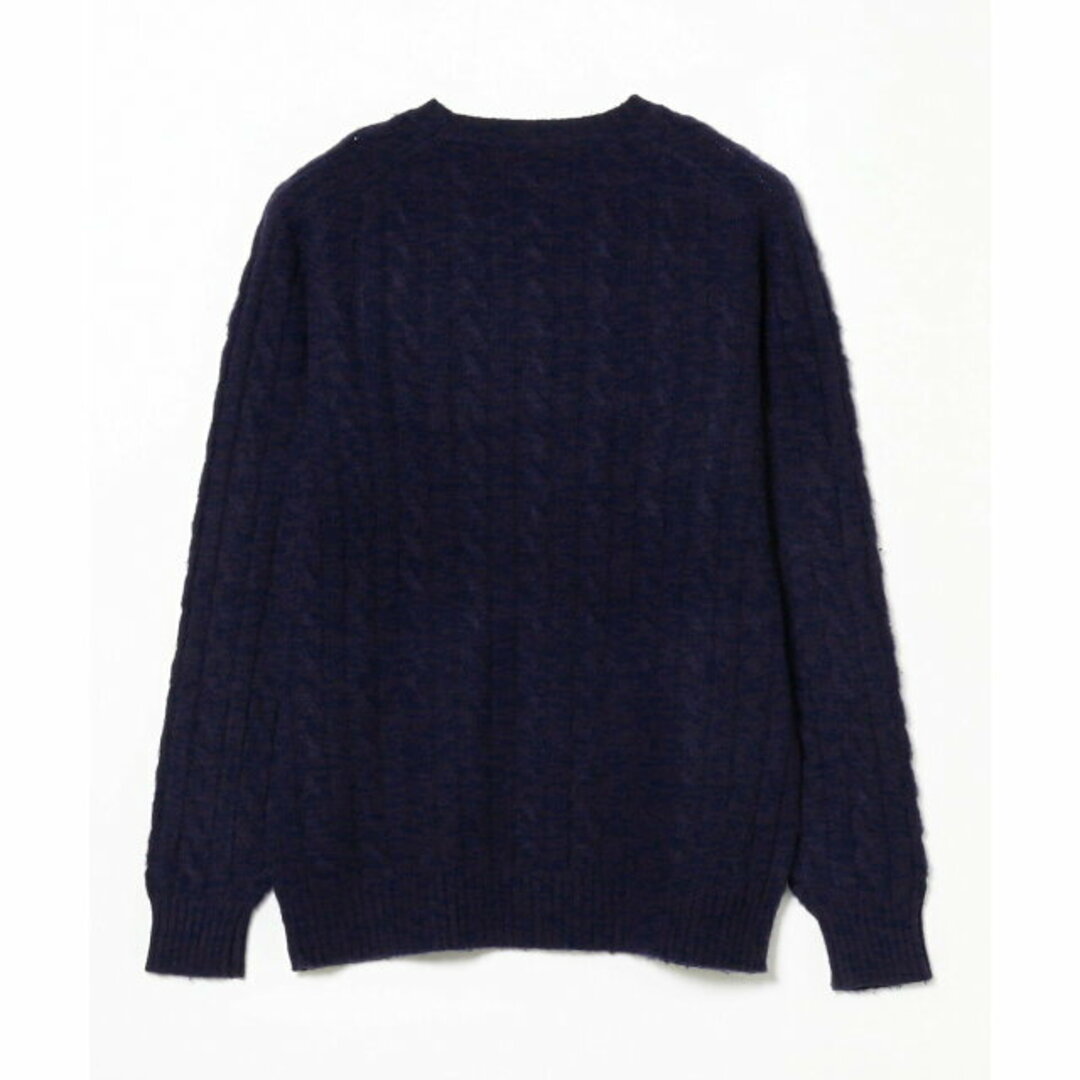 BEAMS - 【NAVY】【M】BEAMS PLUS / 5ゲージ シャギー ケーブルニット