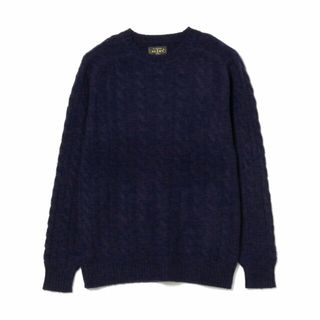 ビームス(BEAMS)の【NAVY】BEAMS PLUS / 5ゲージ シャギー ケーブルニット クルーネック(その他)