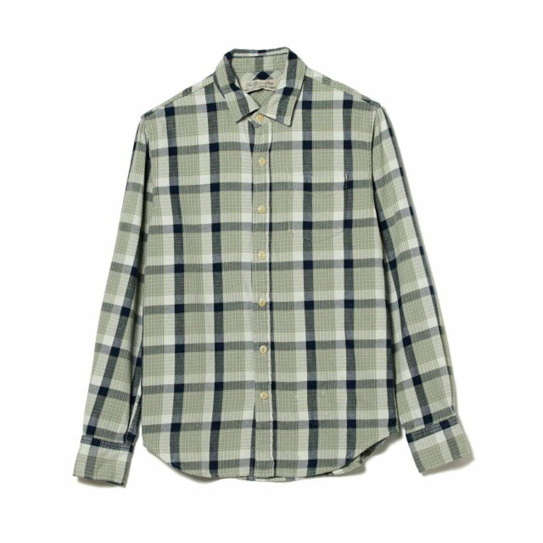 BEAMS(ビームス)の【GREEN】【S】REMI RELIEF * BEAMS PLUS / 別注 Indigo Check Shirt 22AW その他のその他(その他)の商品写真