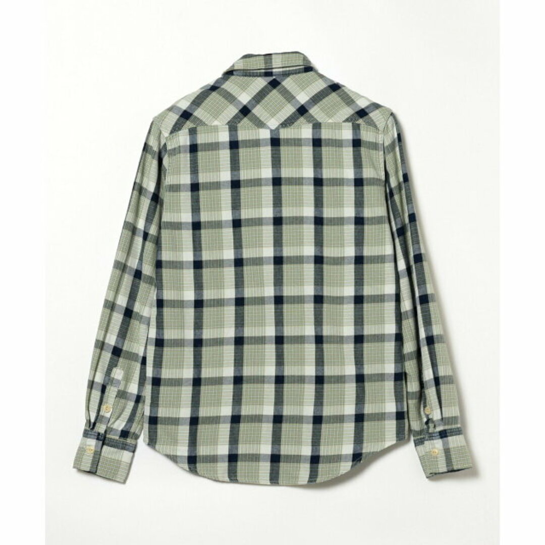 BEAMS(ビームス)の【GREEN】【S】REMI RELIEF * BEAMS PLUS / 別注 Indigo Check Shirt 22AW その他のその他(その他)の商品写真