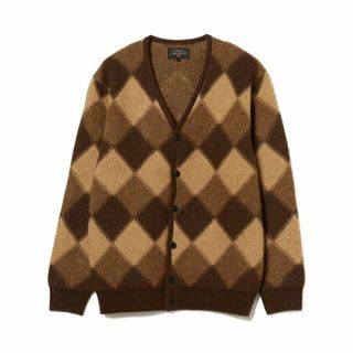 ビームス(BEAMS)の【BROWN】BEAMS PLUS / 5ゲージ ジャカード アーガイル カーディガン(その他)