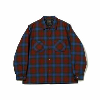 ビームス(BEAMS)の【BLUE】BEAMS PLUS / オンブレチェック オープンカラー キルト シャツブルゾン(その他)