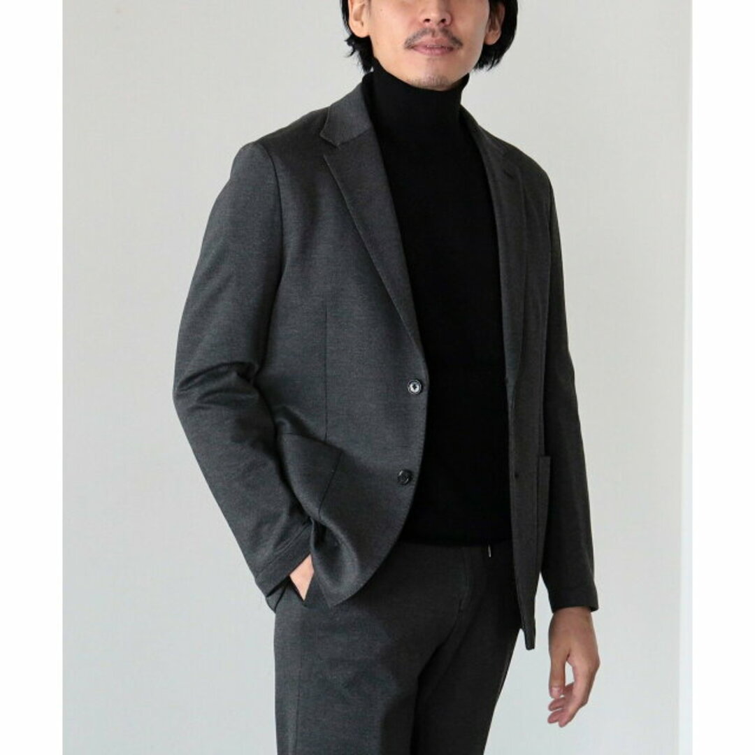 【GREY】【S】BEAMS HEART / 裏起毛ジャージ 2ボタンジャケット(セットアップ対応)