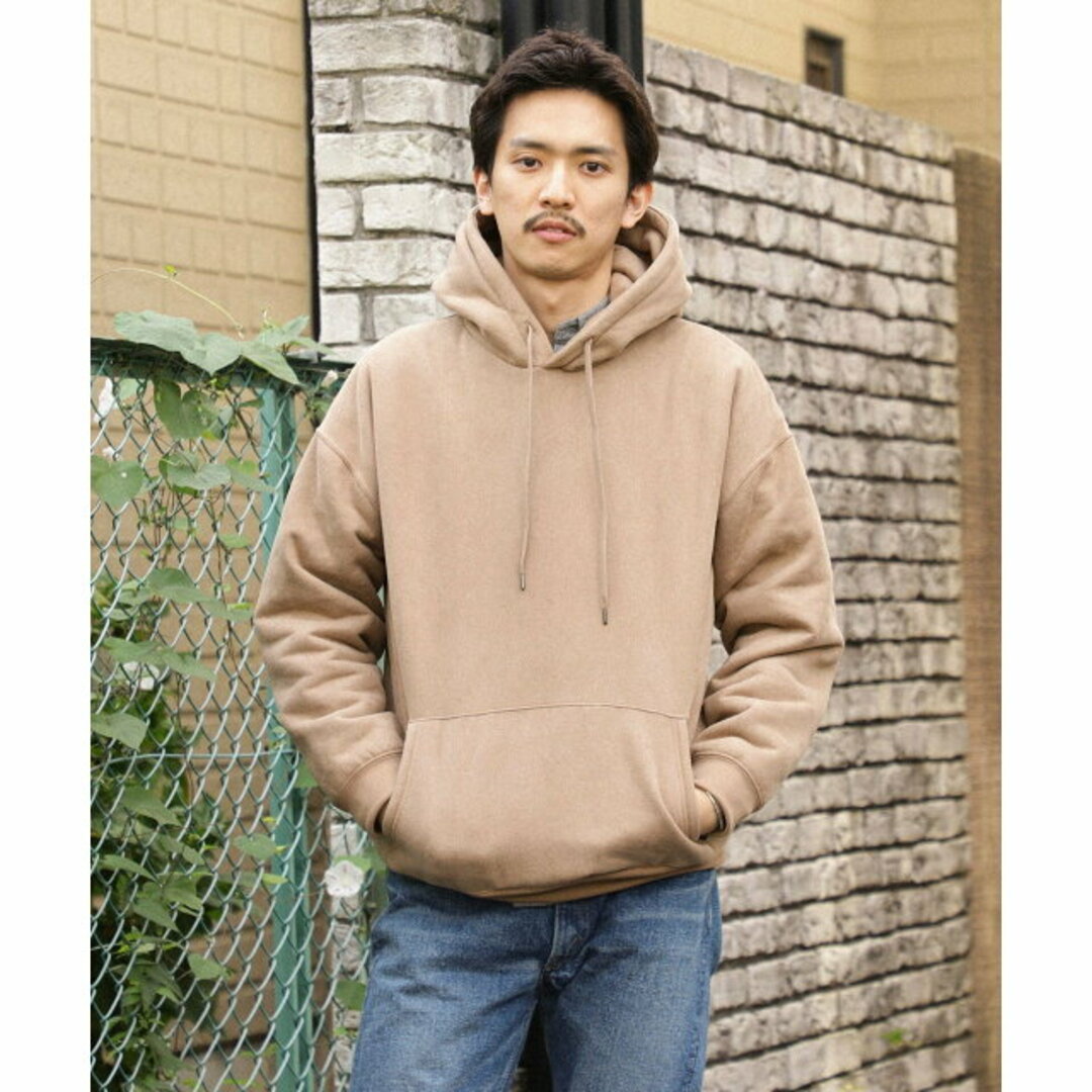 BEAMS(ビームス)の【CAMEL】BEAMS HEART / フェイク スエード ボア パーカー メンズのトップス(スウェット)の商品写真