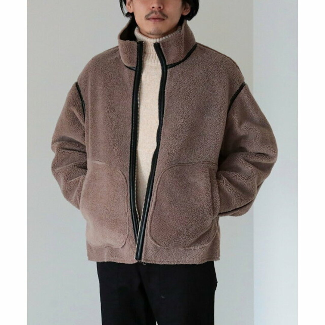 【BEIGE】【M】BEAMS HEART / フェイクムートン リバーシブル ブルゾン 22FW