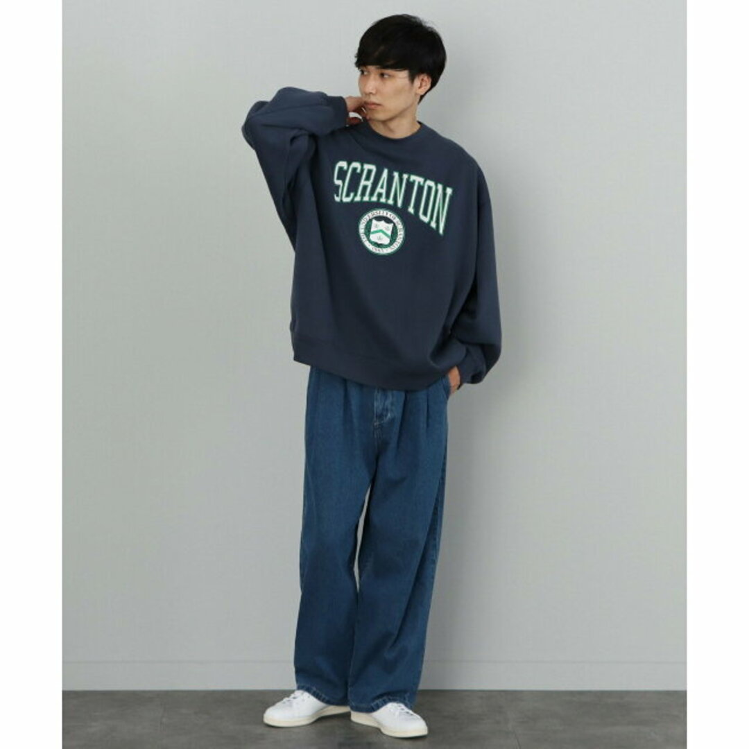 BEAMS - 【NAVY】BEAMS HEART / カレッジ クルーネック ビッグ ...