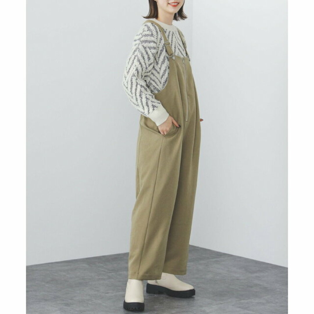 BEAMS(ビームス)の【KHAKI】BEAMS HEART / セミワイド サロペット レディースのパンツ(サロペット/オーバーオール)の商品写真