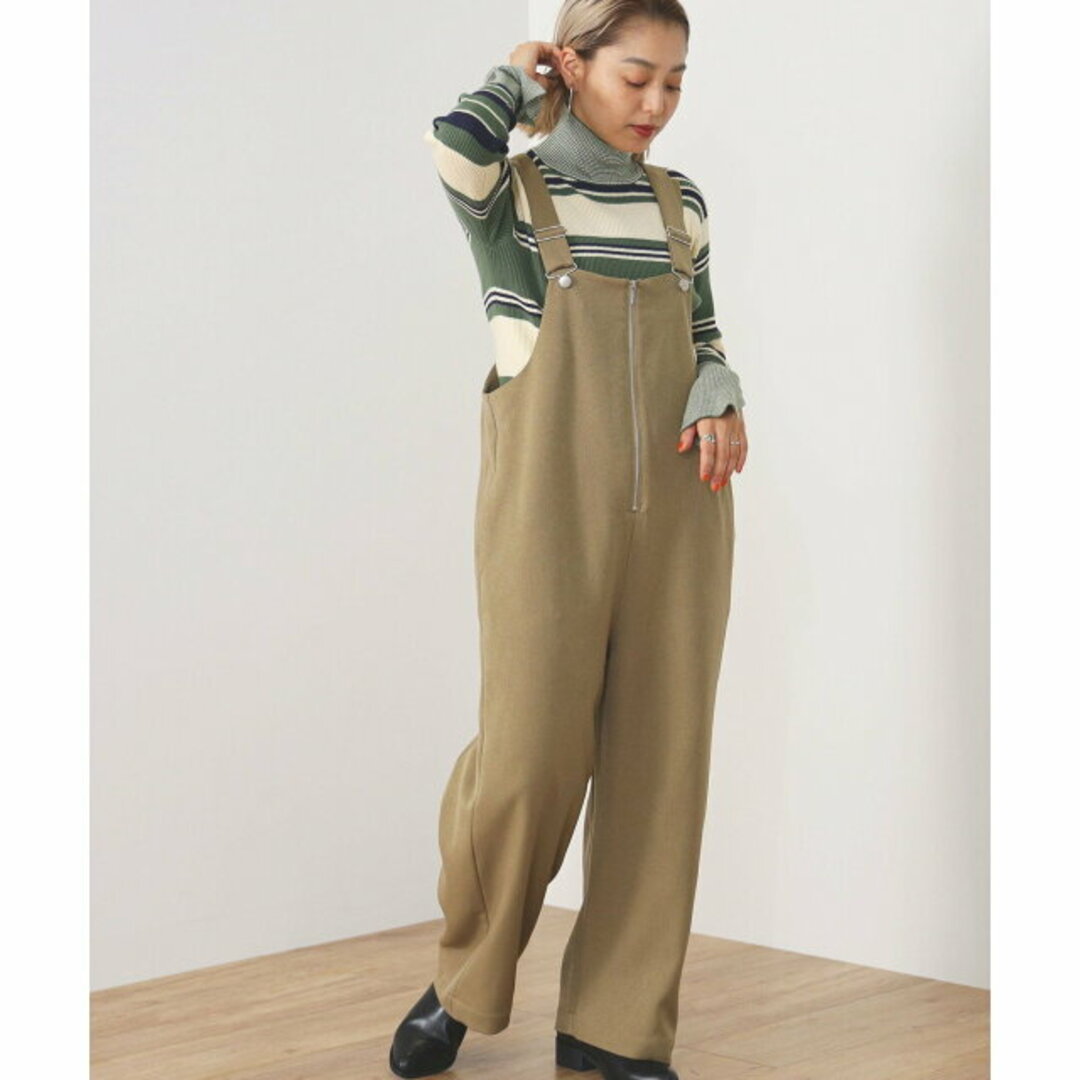 BEAMS(ビームス)の【KHAKI】BEAMS HEART / セミワイド サロペット レディースのパンツ(サロペット/オーバーオール)の商品写真