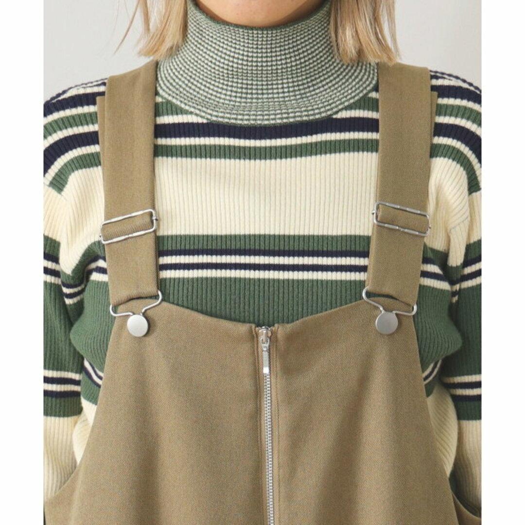 BEAMS(ビームス)の【KHAKI】【FREE】BEAMS HEART / セミワイド サロペット レディースのパンツ(サロペット/オーバーオール)の商品写真