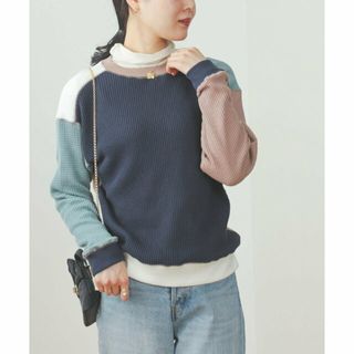 ビームス(BEAMS)の【NAVY】BEAMS HEART / クレイジー ワッフル プルオーバー(カットソー(長袖/七分))