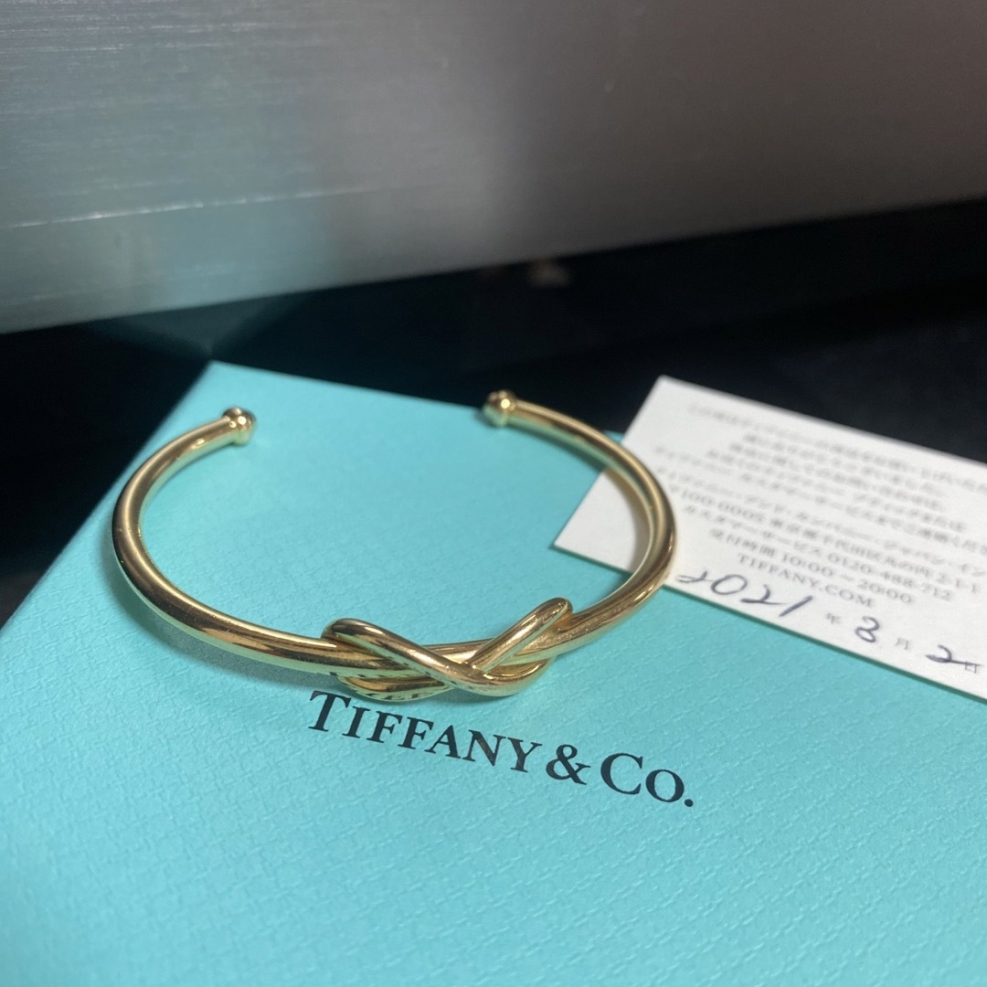 Tiffany & Co. - 高級 TIFFANY & Co. K18 インフィニティ バングル の