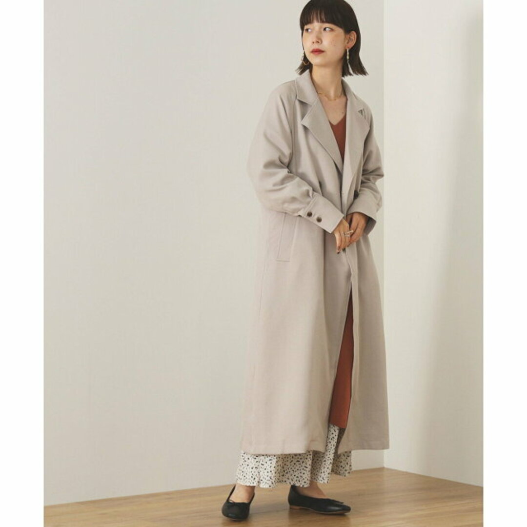 BEAMS(ビームス)の【LT.GREY】【S】BEAMS HEART / ダブル ロング チェスターコート レディースのジャケット/アウター(その他)の商品写真