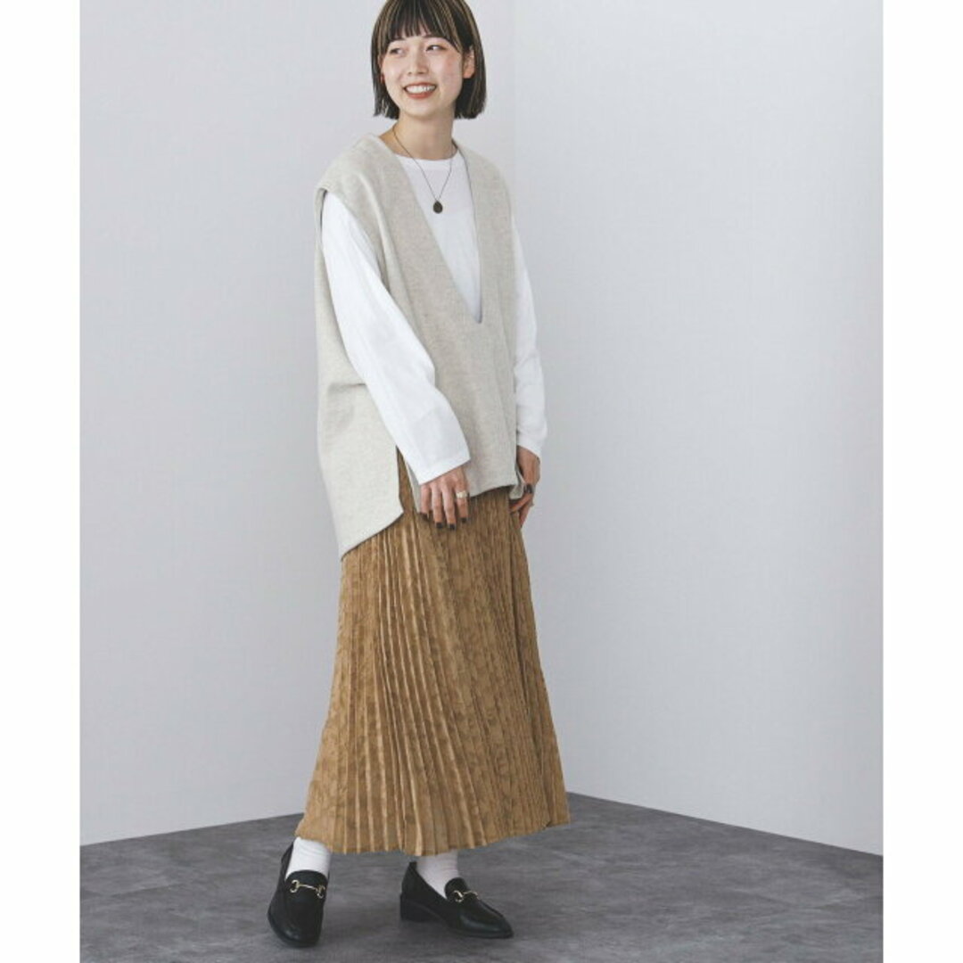 BEAMS(ビームス)の【BEIGE】【FREE】BEAMS HEART / カットジャカード プリーツスカート レディースのスカート(ロングスカート)の商品写真