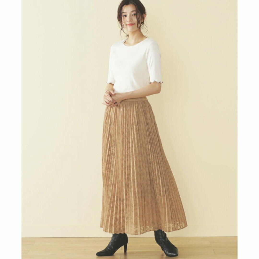 BEAMS(ビームス)の【BEIGE】【FREE】BEAMS HEART / カットジャカード プリーツスカート レディースのスカート(ロングスカート)の商品写真