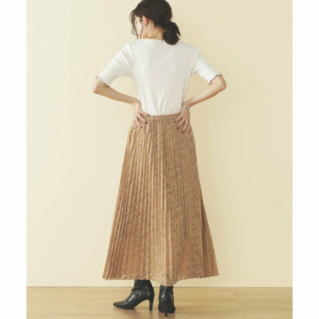 BEAMS(ビームス)の【BEIGE】【FREE】BEAMS HEART / カットジャカード プリーツスカート レディースのスカート(ロングスカート)の商品写真