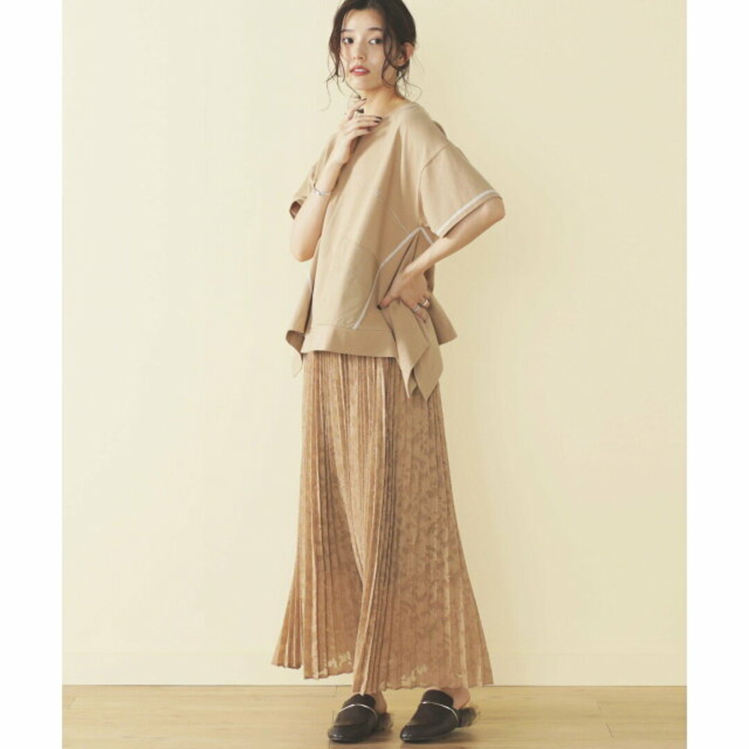 BEAMS(ビームス)の【BEIGE】【FREE】BEAMS HEART / カットジャカード プリーツスカート レディースのスカート(ロングスカート)の商品写真