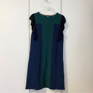 ソニアリキエル(SONIA RYKIEL)のSONIA RYKIEL ノースリーブ　ニットワンピース　膝下ワンピース(ひざ丈ワンピース)