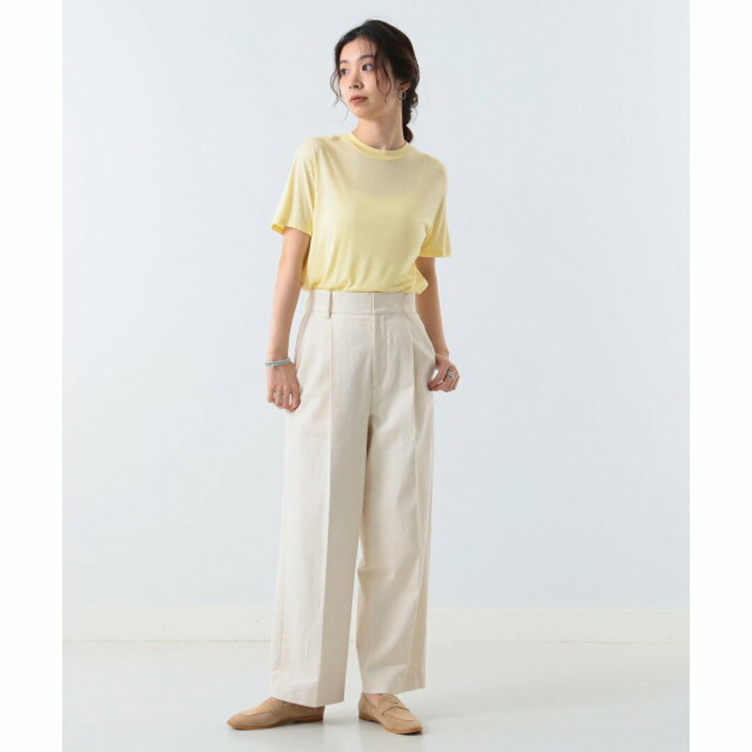 Demi-Luxe BEAMS(デミルクスビームス)の【YELLOW】【FREE】Demi-Luxe BEAMS / ラウンドヘム レーヨンTシャツ レディースのトップス(カットソー(長袖/七分))の商品写真