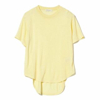 デミルクスビームス(Demi-Luxe BEAMS)の【YELLOW】Demi-Luxe BEAMS / ラウンドヘム レーヨンTシャツ(カットソー(長袖/七分))