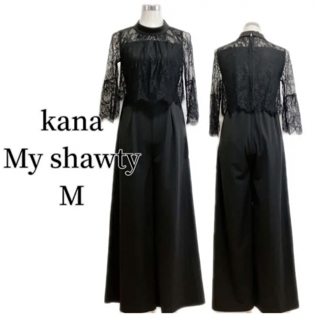 【新品】kana My shawtyブラック　パンツドレスC412064000M