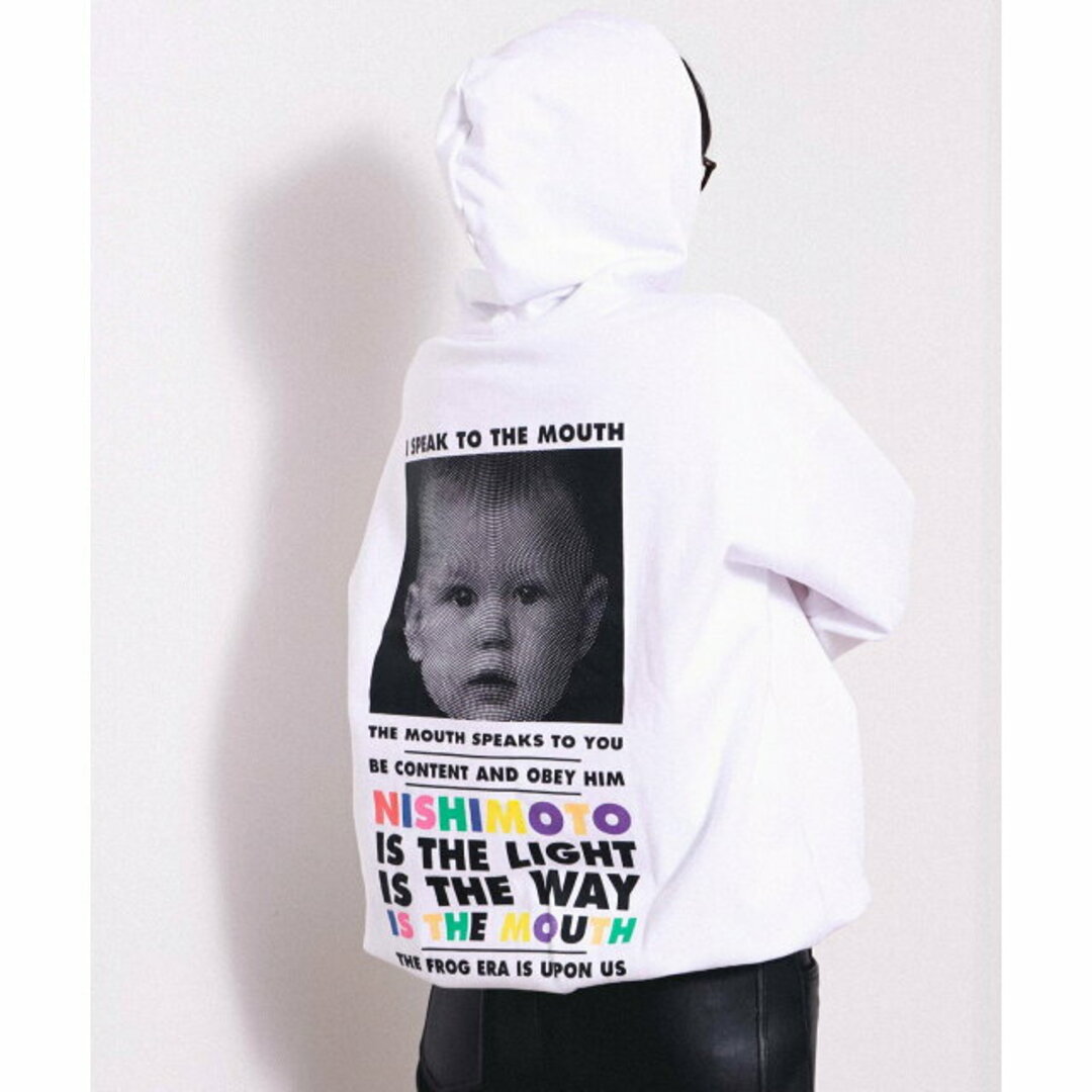 【WHITE】NISHIMOTO IS THE MOUTH / CLASSIC SWEAT HOODIE GLITTER