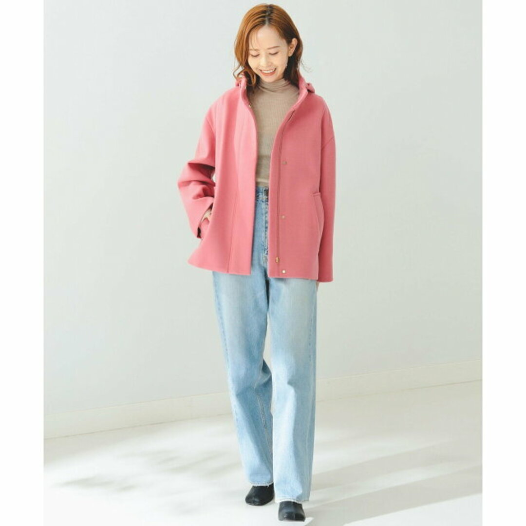 B:MING LIFE STORE by BEAMS(ビーミング ライフストア バイ ビームス)の【PINK】B:MING by BEAMS / スタンド フード ショートコート レディースのジャケット/アウター(その他)の商品写真