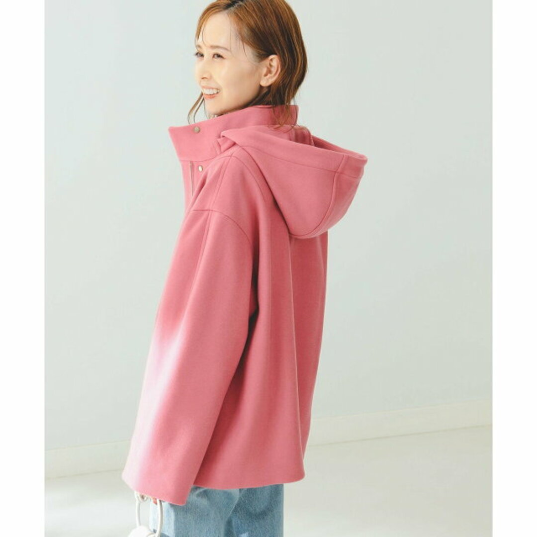 B:MING LIFE STORE by BEAMS(ビーミング ライフストア バイ ビームス)の【PINK】B:MING by BEAMS / スタンド フード ショートコート レディースのジャケット/アウター(その他)の商品写真