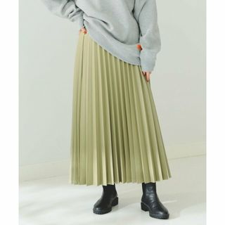 ビーミング ライフストア バイ ビームス(B:MING LIFE STORE by BEAMS)の【PISTACHIO】B:MING by BEAMS / フェイクレザー プリーツ スカート(ロングスカート)