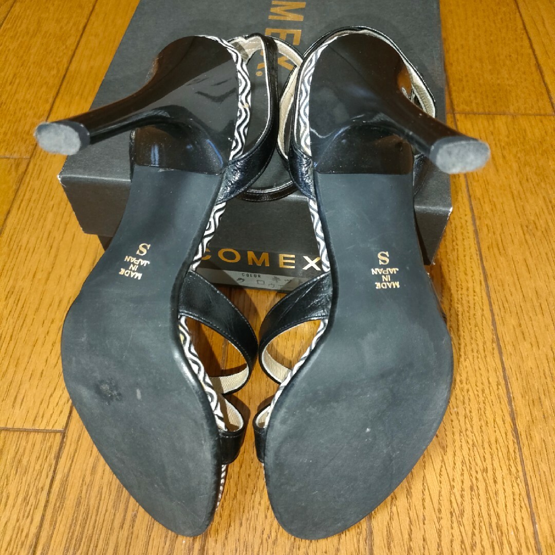 COMEX(コメックス)のCOMEX コメックス ウエーブ模様 ハイヒール ピンヒール サンダル Sサイズ レディースの靴/シューズ(サンダル)の商品写真