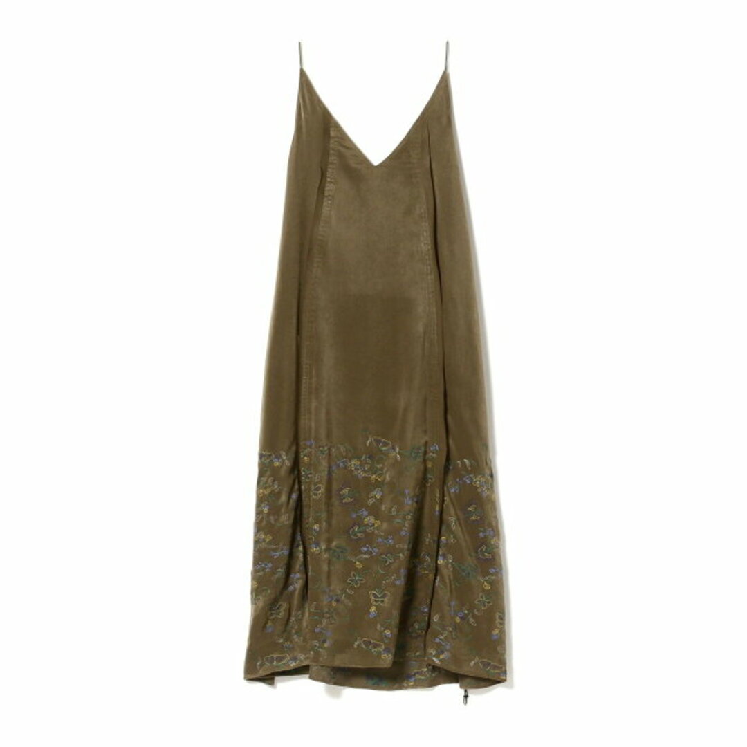 BEAMS BOY(ビームスボーイ)の【OLIVE】【1】maturely / Embroidery Cut off Dress レディースのワンピース(ロングワンピース/マキシワンピース)の商品写真