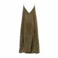 【OLIVE】【1】maturely / Embroidery Cut off Dress