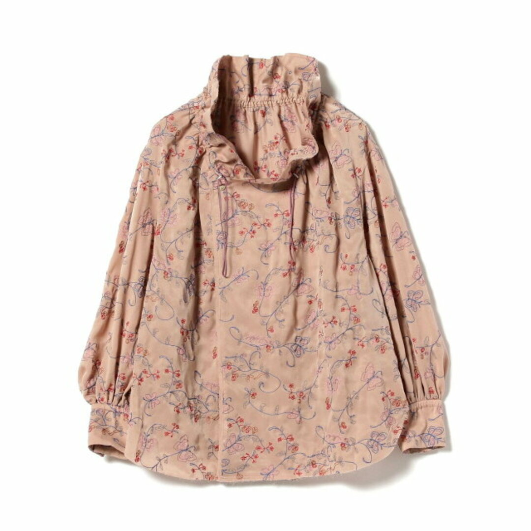 BEAMS BOY(ビームスボーイ)の【PINK】【1】maturely / Embroidery Cutoff Ruffle Blouse レディースのトップス(シャツ/ブラウス(長袖/七分))の商品写真