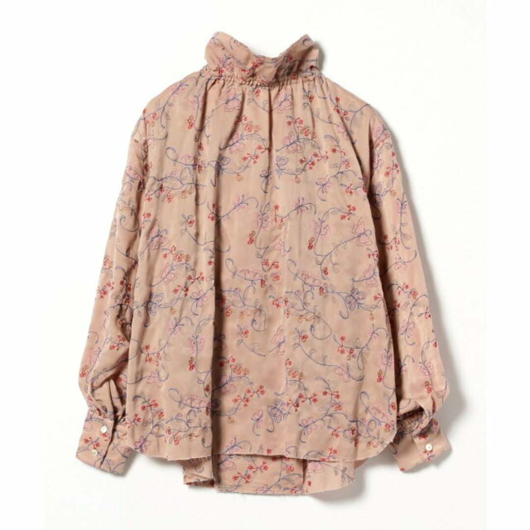 BEAMS BOY(ビームスボーイ)の【PINK】【1】maturely / Embroidery Cutoff Ruffle Blouse レディースのトップス(シャツ/ブラウス(長袖/七分))の商品写真