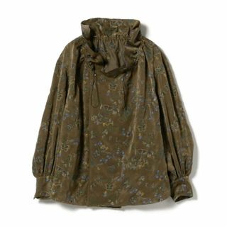 ビームスボーイ(BEAMS BOY)の【OLIVE】maturely / Embroidery Cutoff Ruffle Blouse(シャツ/ブラウス(長袖/七分))