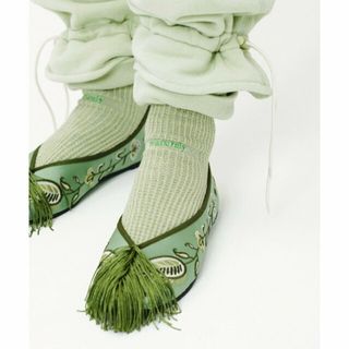 ビームスボーイ(BEAMS BOY)の【OLIVE】FUJIN TREE * maturely / Fringe Chinese Shose(スニーカー)