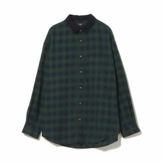 ビームス(BEAMS)の【NAVY】BEAMS HEART / コーデュロイ 切替シャツ(シャツ)