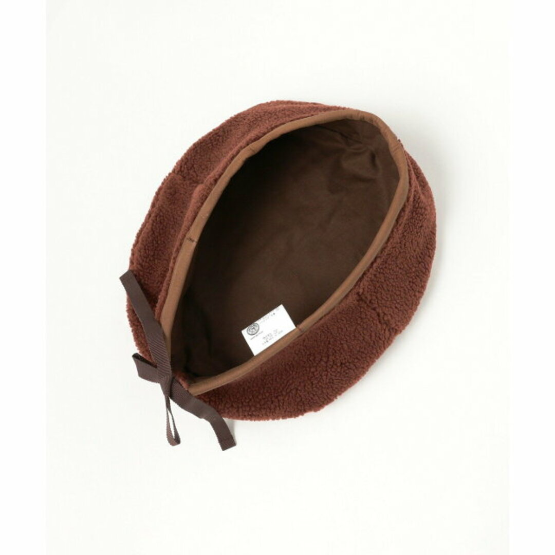 BEAMS BOY(ビームスボーイ)の【BROWN】DECHO * BEAMS BOY / 別注 ボア ベレー帽 レディースの帽子(ハンチング/ベレー帽)の商品写真