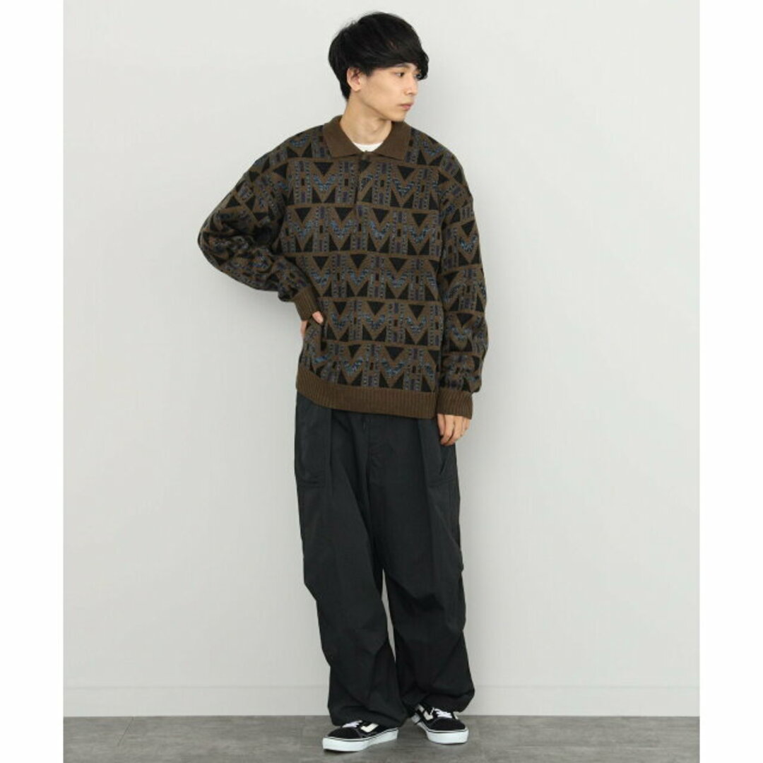 BEAMS(ビームス)の【OLIVE】BEAMS HEART / アソート ビッグ ニット ポロシャツ メンズのトップス(ニット/セーター)の商品写真